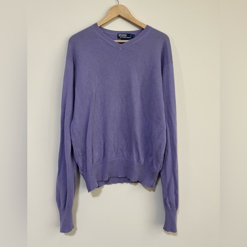 Men’s Polo By Ralph Lauren 100% Cashmere V-neck Sweater. Excellent Condition.